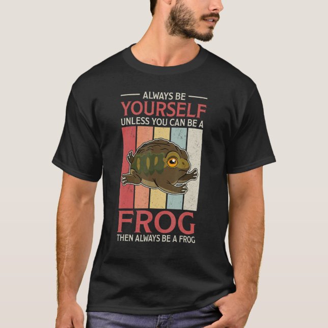 Frogs Toads Biology Biologist Humor Saying Amphibi T-Shirt (Front)