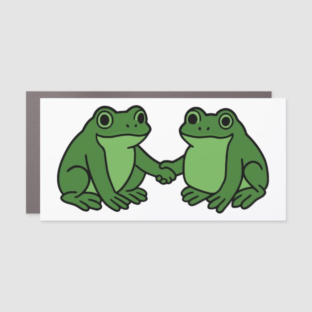 Frogs Together Strong Portland Frog Protest Car Magnet (Front)