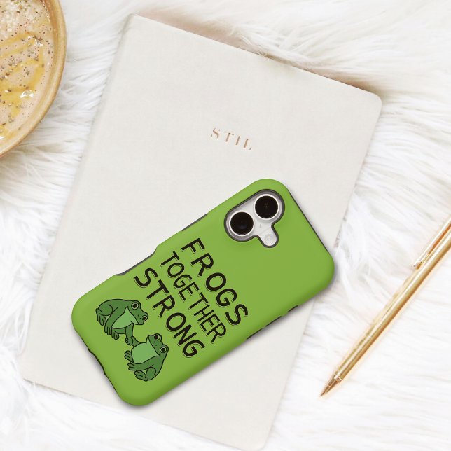 Frogs Together Strong Portland Frog Protest Case-Mate iPhone Case (Creator Uploaded)