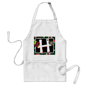 Frogs Tropical Rainforest Monogram Adult Apron