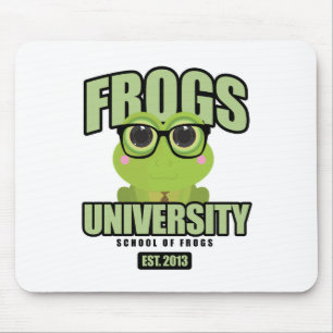 Frogs University Mouse Pad