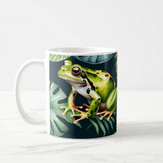 Frogs Watercolor Art 