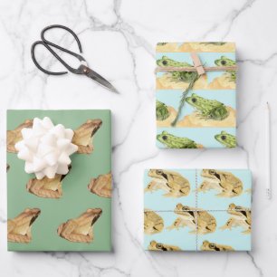 Frogs Wrapping Paper Sheets
