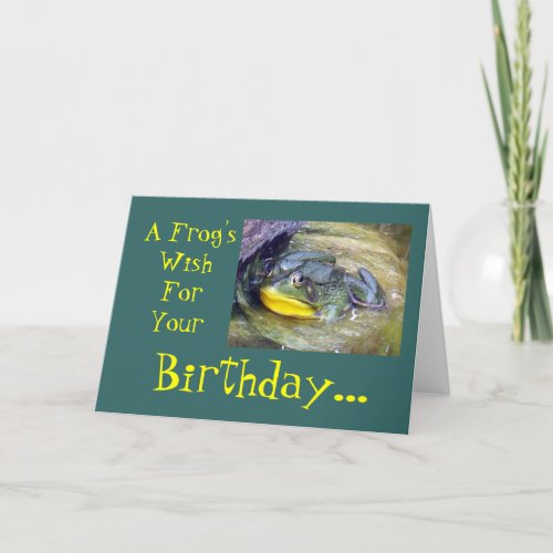 FrogsWishForYour Birthday Card