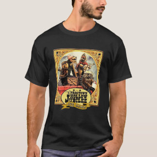 Frogtown Country Christmas Men Jug Band Funny Emme T-Shirt