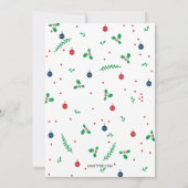 Frohe Mistel Urlaub Foto-Gruß (Back)