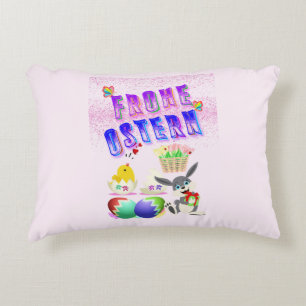 Frohe Ostern Accent Pillow