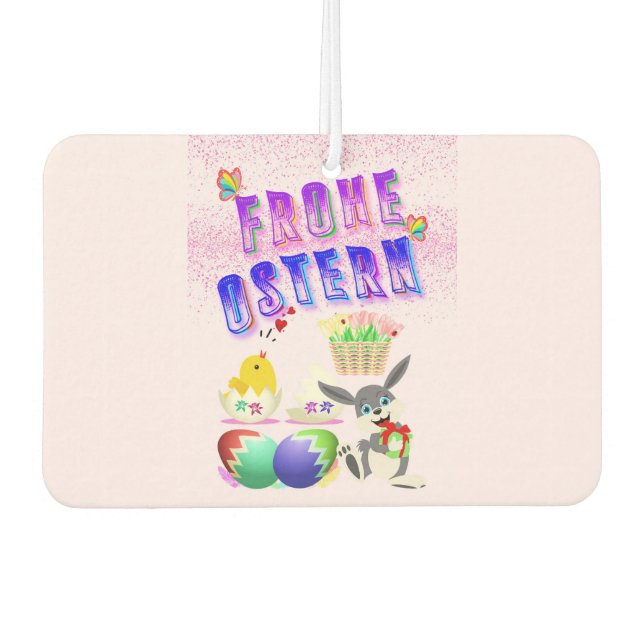Frohe Ostern Air Freshener (Front)