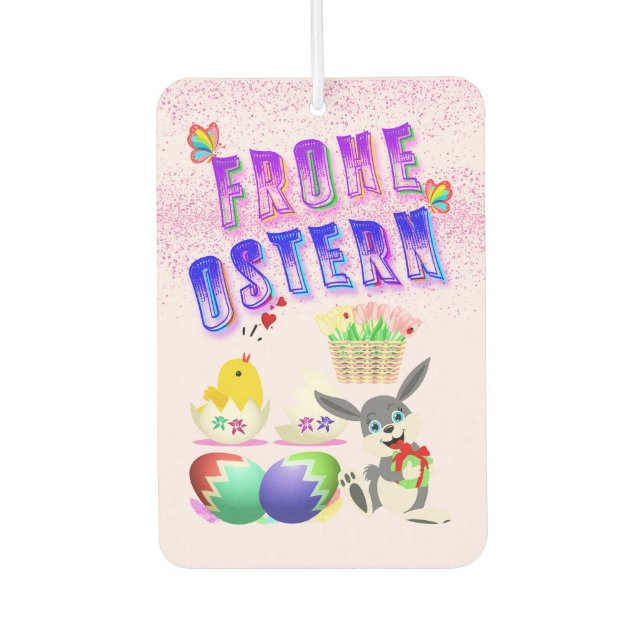 Frohe Ostern Air Freshener (Front)