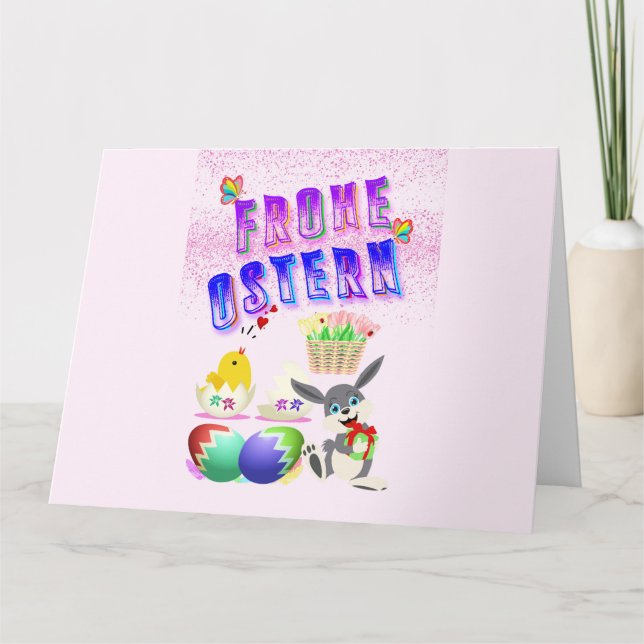 Frohe Ostern Card (Front)