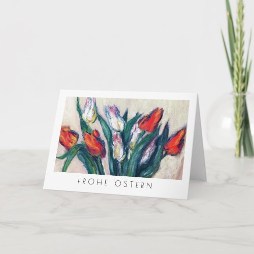 Frohe Ostern Fine Art Easter Card in German