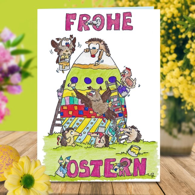 FROHE OSTERN greeting card by Nicole Janes (Creator Uploaded)