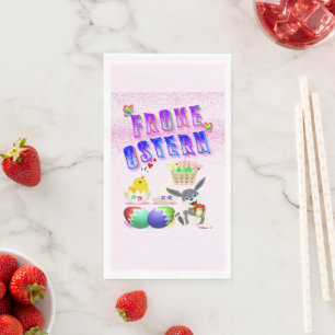 Frohe Ostern Paper Guest Towels