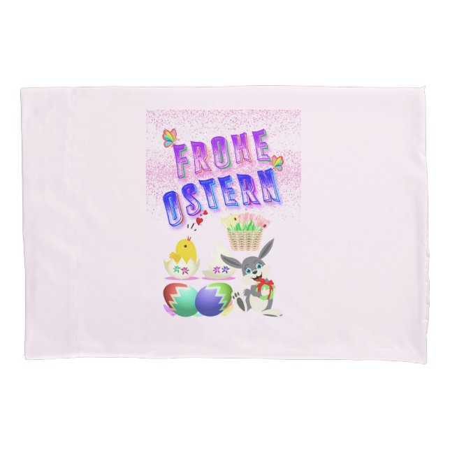 Frohe Ostern Pillow Case (Front-Left)