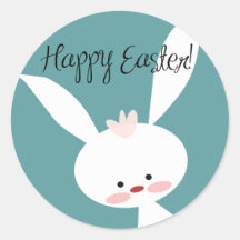 FROHE OSTERN RUNDER STICKER, SET OF STICKERS