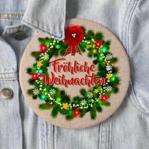 Frohe Weihnachten Abzeichen Christmas Button