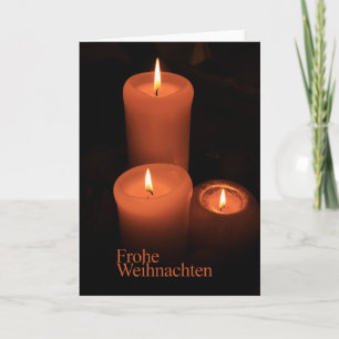 Frohe Weihnachten Burning candles christmas Holiday Card