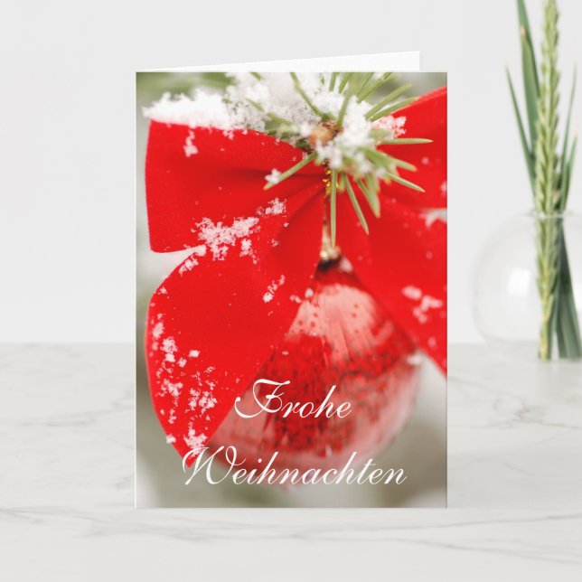 Frohe Weihnachten Christmas Card (Front)