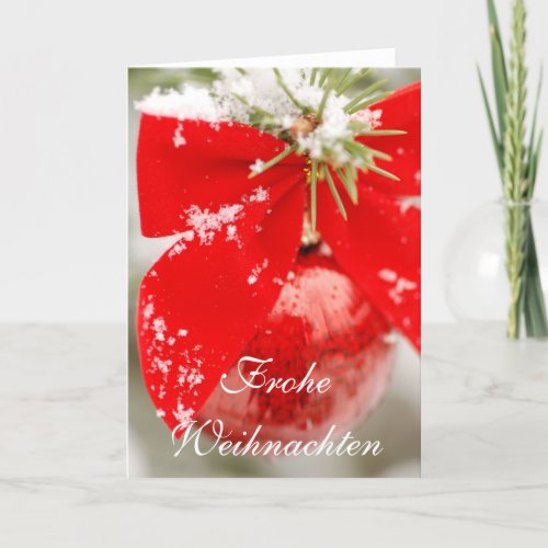 Frohe Weihnachten Christmas Card