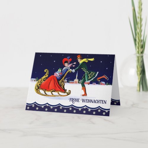 Frohe Weihnachten Christmas Card in German