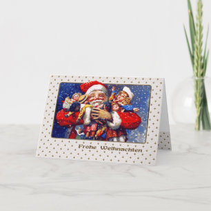 Frohe Weihnachten. Christmas Card in German