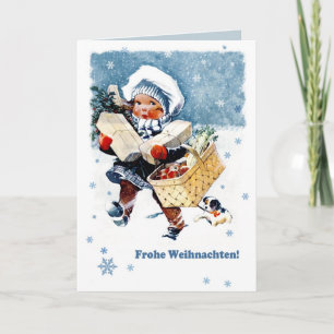 Frohe Weihnachten. Christmas Cards in German