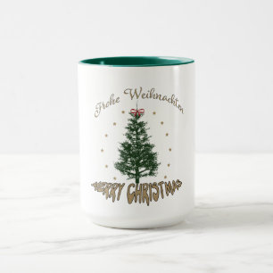 Frohe Weihnachten - Christmas Folded Greeting Card Mug