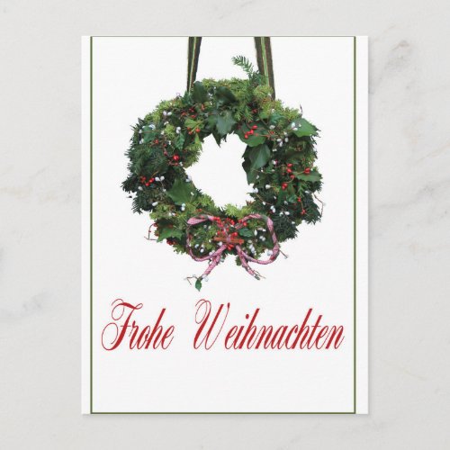 Frohe Weihnachten German Christmas Card