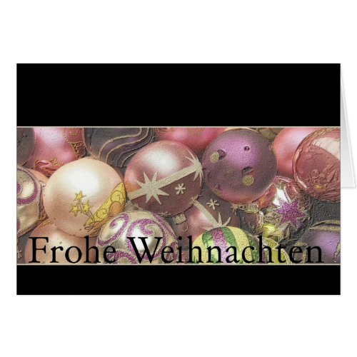 Frohe Weihnachten german christmas card