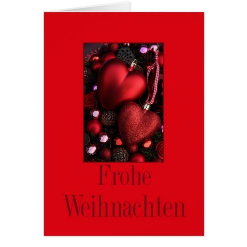 Frohe Weihnachten german christmas card