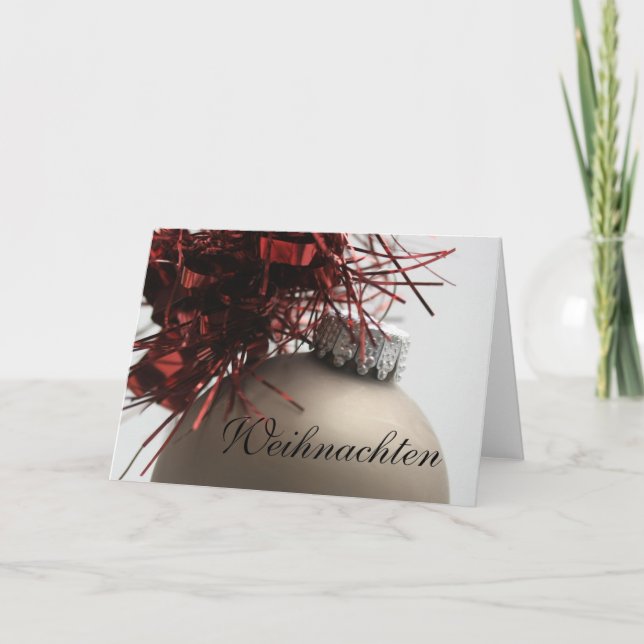 Frohe Weihnachten German Christmas Card (Front)