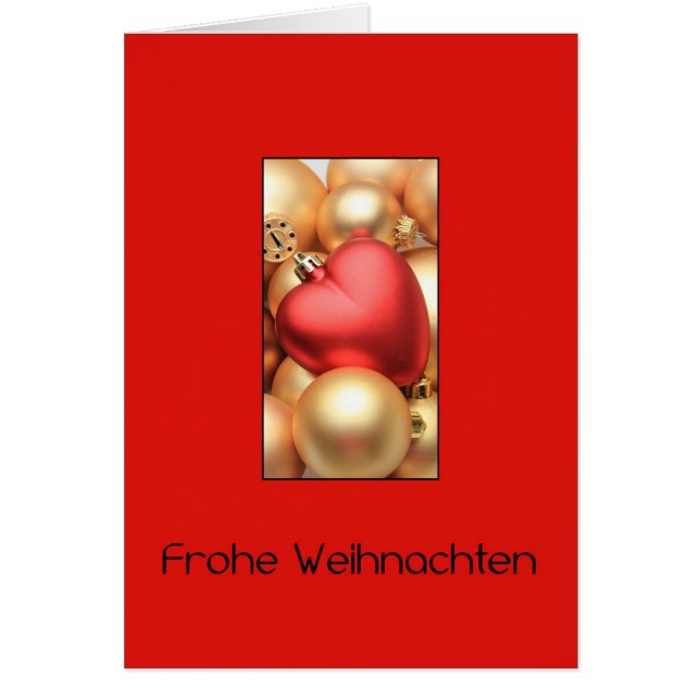 Frohe Weihnachten, german christmas card (Front)