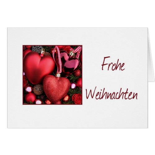 Frohe Weihnachten german christmas card