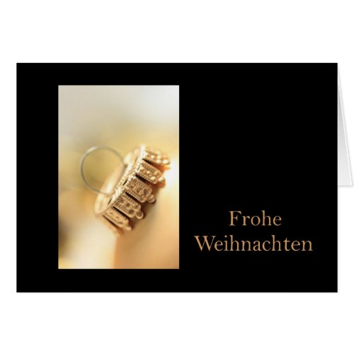 Frohe Weihnachten german christmas card