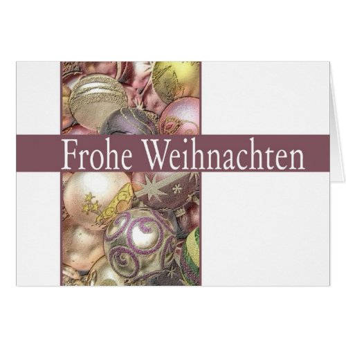 Frohe Weihnachten german christmas card