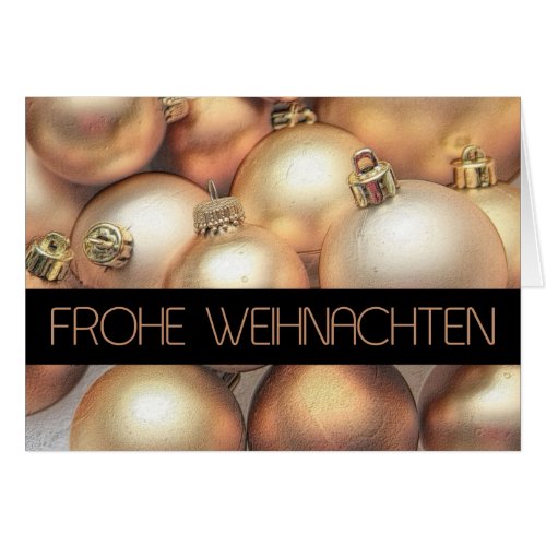 Frohe Weihnachten german christmas card