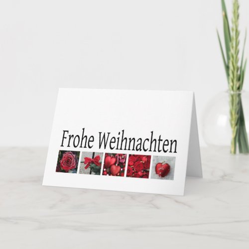 Frohe Weihnachten german christmas card