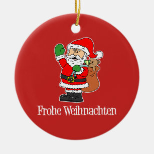 Frohe Weihnachten Christmas Ornaments | Zazzle - 100% Satisfaction