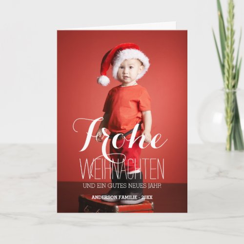 Frohe Weihnachten  German Holiday Greeting Card