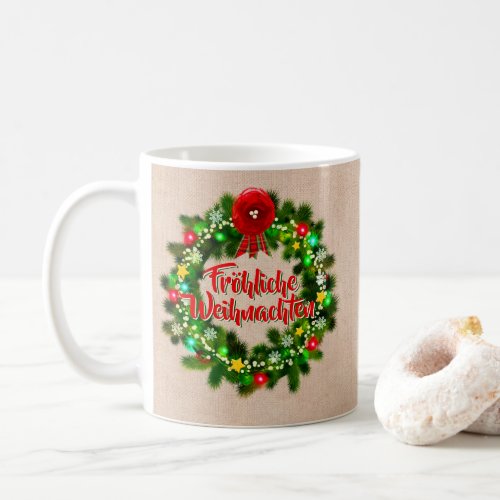 Frohe Weihnachten Kaffeebecher Christmas Coffee Mug
