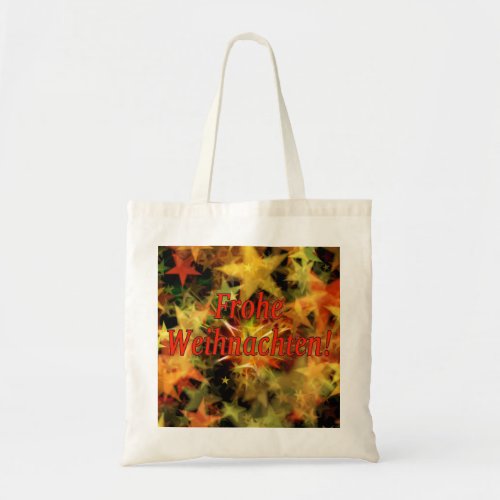 Frohe Weihnachten Merry Christmas in German rf Tote Bag