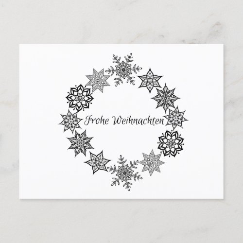 Frohe Weihnachten Post Card 