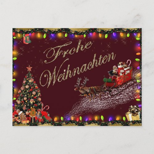 Frohe Weihnachten Postcard