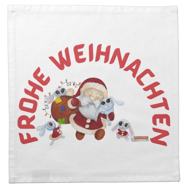 frohe weihnachten,weihnacht,weihnachte,weihnachts, cloth napkin (Front)