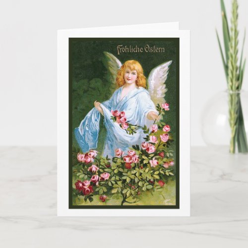 Frohliche Ostern Vintage German Holiday Card