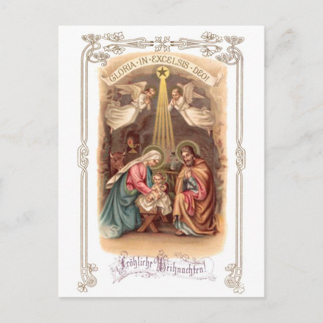 Fröhliche Weihnacht 2 Postcard (Front)