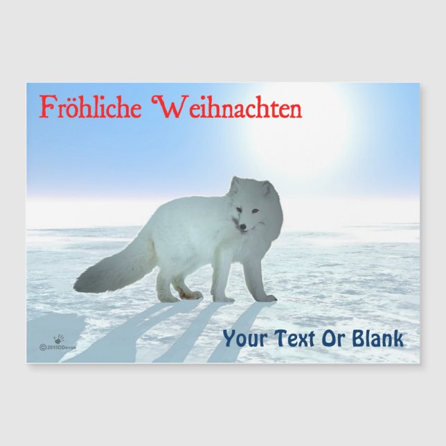 Fröhliche Weihnachten - Arctic Fox (Front)