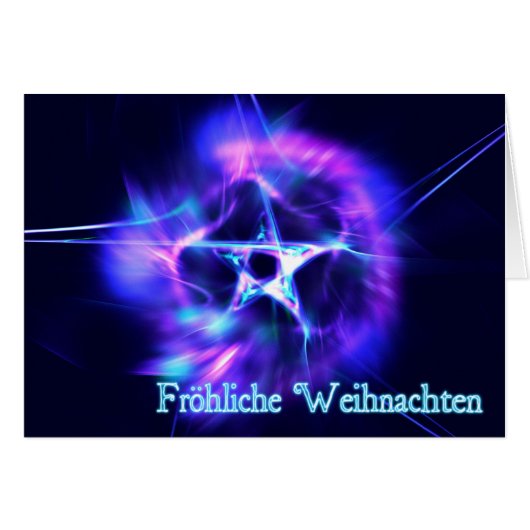 Fröhliche Weihnachten - Bright Star Cards (Front Horizontal)