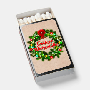 Fröhliche Weihnachten Christmas Matchboxes