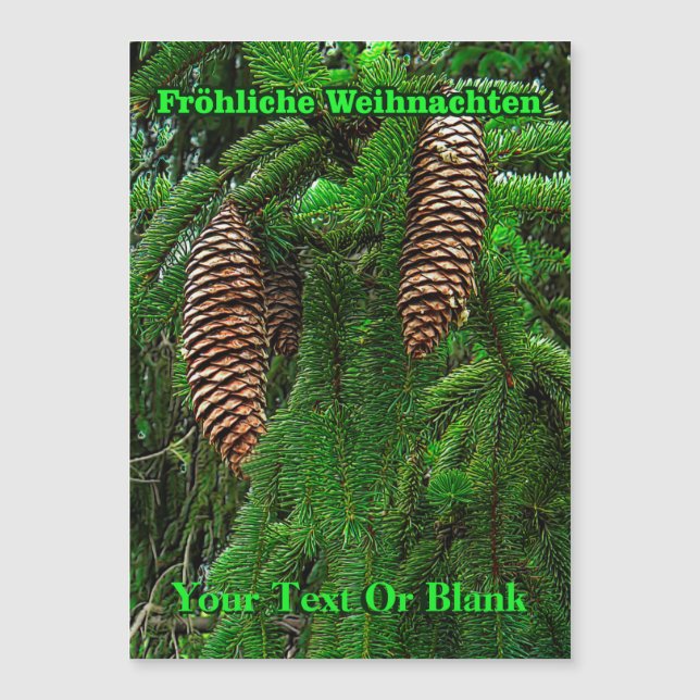 Fröhliche Weihnachten - Cones And Needles (Front)